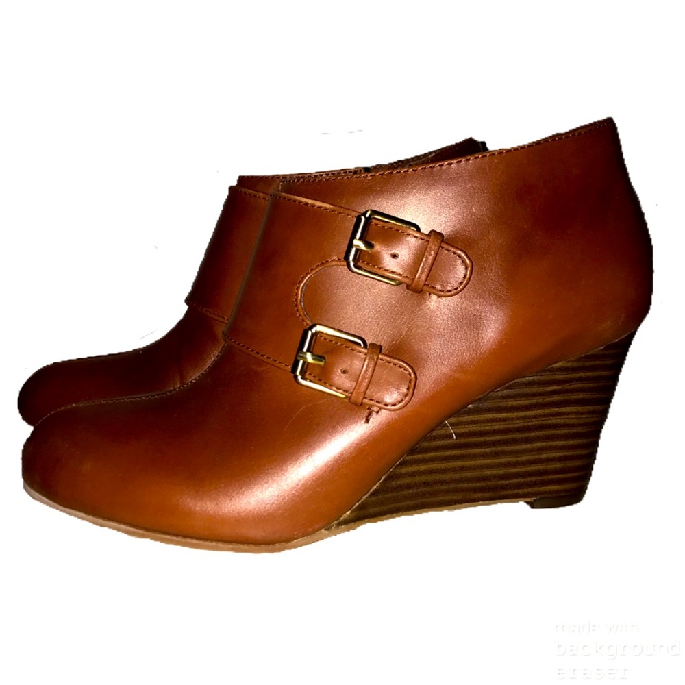 Brown Heeled Boots by Anne Klein, Size 7.5